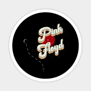 Vinyl Retro Style - Pink Floyd Album Magnet